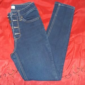 High waist skinny jeans